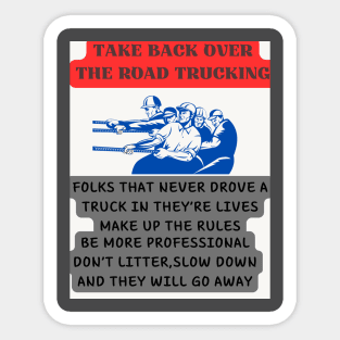 TAKE BACK OTR TRUCKING Sticker